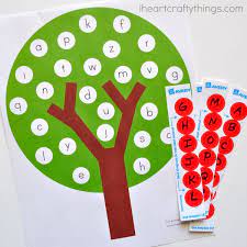 2000+ pages of free alphabet printables including fun games, no prep worksheets, handwriting pages, abc coloring pages, cut and paste worksheets and more!! Fun Apple Tree Abc Match Preschool Printable I Heart Crafty Things