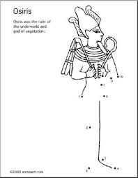 This egyptian goddess list reflects the importance of nature and it's cycles on egyptian society. Coloring Page Egypt Osiris Abcteach