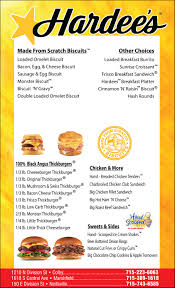 Each ~ indicates a missing or incomplete value. Hardees Breakfast Menu Prices