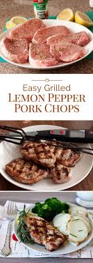 Easy Grilled Lemon Pepper Pork Chops Recipe Lemon Pepper Pork Chops Boneless Pork Chops Boneless Pork