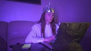 Woman In Tin Foil Hat Stock Footage Video 100 Royalty Free 1044252280 Shutterstock