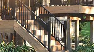 Homeowners often face the dilemma of choosing between steel railings, wrought iron staircases, and even aluminum railings. Metal Stair Railing Outdoor Porch Railing Decksdirect