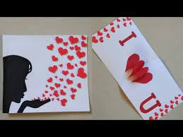 Give him a smile for his birthday, maybe even widen it into a grin! Diy Valentine S Day Card Heart Pop Up Card Making Greeting Card For Annivers Greeting Cards Handmade Birthday Valentines Card For Husband Husband Birthday Card
