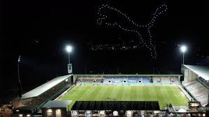 Kiel stadium to (almost) double capacity Drone Light Show Above Holstein Kiel Stadium Paints Giant Puma Into The Sky Puma Catch Up
