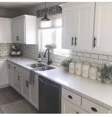 White Cabinets Black Hardware Home Decor Kitchen Farmhouse Kitchen Decor Kitchen Cabinets Decor