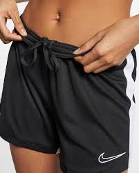 The elastic waistband and drawstring combo offers an adjustable fit. Nike Dri Fit Academy Women S Football Shorts Nike Lu