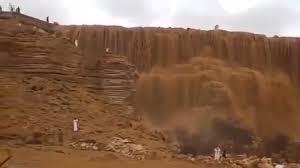 A river of sand in Saudi Arabia. Actually, they were ice balls ...