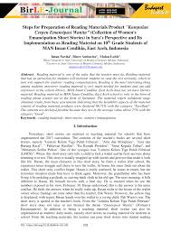 Awalnya bergerak dibidang jasa kontraktor umum dan pengadaan barang /jasa. Pdf Steps For Preparation Of Reading Materials Product Kumpulan Cerpen Emansipasi Wanita Collection Of Women S Emancipation Short Stories In Sara S Perspective And Its Implementation As Reading Material On 10th Grade Students Of