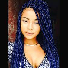 Box Braids Blue Hair Styles Colored Box Braids Colored Braids