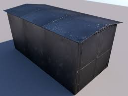 Garage House 3d Model Photo Texture Low Poly Models
