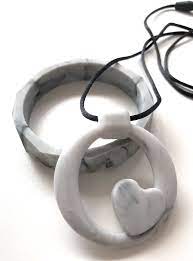 Bubba Chew Heart Pendant Jewellery Pack Packing Jewelry Heart Pendant Jewelry Teething Jewelry