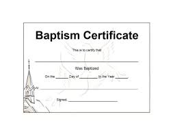 Free printable certificate of baptism. 47 Baptism Certificate Templates Free Printabletemplates