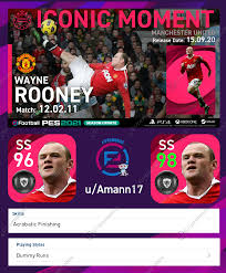 Pes 2021 iconic moments bonus. Wayne Rooney Iconic Moment Concept Card If We Re Talking About Iconic Moments They Don T Come Much Better Than This Pesmobile