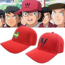 Anime Captain Tsubasa Team Logo Hat Wakabayashi Genzo Cosplay Unisex  Embroidery Red Baseball Cap Sunhat Accessories Gift Prop - AliExpress