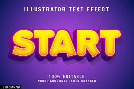 Download Editable Text Effect In Yellow And Purple 834718