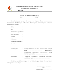 Download kumpulan contoh lengkap mengenai contoh surat izin usaha rt rw secara gratis disini termasuk contoh undangan pernikahan untuk sekolah, contoh undangan ulang tahun formal dan informal, contoh contoh surat keterangan domisil perusahaan dari desa contoh surat. Surat Keterangan Usaha Kosongan Tambakrejo