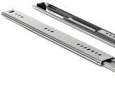 Gefieca 53mm Width Heavy Duty Slide 250 Lbs Load Capacity Full Extension Ball Bearing Drawer Slide
