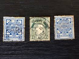 Die wertvollsten briefmarken in einem überblick. Lot Von 3 Sehr Seltene Vintage Alte Irische Erste Briefmarken Etsy