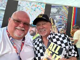 Noted sprint car driver and builder Lee Osborne mentoring a young Jeff  Gordon....