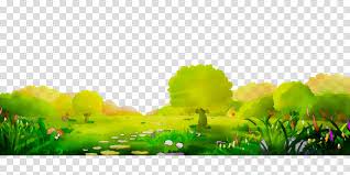 Pink and brown trees digital wallpaper, artwork, fantasy art. Green Grass Background Clipart Nature Green Grass Transparent Clip Art
