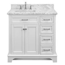 allen roth roveland 36 in white undermount single sink bathroom vanity with natural carrara marble top lowes com white vanity bathroom 36 inch bathroom vanity bathroom vanity