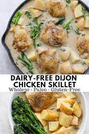 Dairy Free Dijon Chicken Skillet Recipe Dairy Free Recipes Healthy Recipes Paleo Recipes