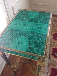 Design Indulgence Malachite Gemstone Art Vintage Wall Clock