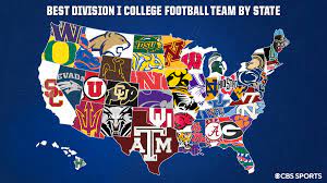 Map Of Division 1 Colleges Picking The Best College Football Team In Each State Entering The 2021 Season Cbssports Com
