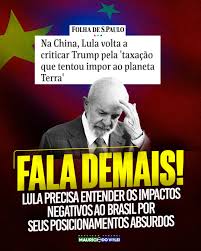 Mauricio do Vôlei 🏐 | Lula ataca Trump e ameaça retaliação. Em vez de defender o Brasil, prefere bater de frente com quem já nos trouxe bons acordos. Diplomacia... | Instagram