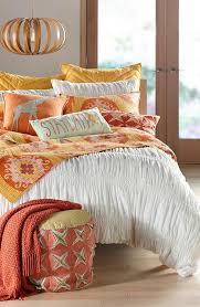 Create A Happy Bedroom With Bright Yellow And Orange Hues Bedroom Color Schemes Dorm Room Color Schemes Bedroom Orange