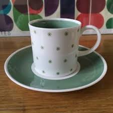 salek na caj bilo zeleny porcelam malovany zelenymi kvitky tableware dish sets mugs