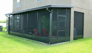 Featuring adjustable shelves, and a single human access door, its compact size can fit easily on any patio, deck, or yard area. We Sell Apartment Patio Screen Enclosures
