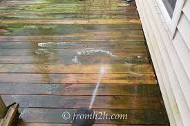 Don't stop in the middle of a board or let puddles form, because. Homemade Deck Cleaner The Best Inexpensive Non Toxic Diy Deck Cleaner Gardening From House To Home