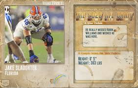 Round 2 - Pick 31: Jake Slaughter, C, Florida (Los Angeles Chargers)