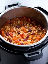 What makes this a copycat olive garden pasta fagioli? Instant Pot Olive Garden Pasta E Fagioli Cook Fast Eat Well