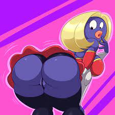 1girls 4 fingers ass bare shoulders bent over big lips black eyes  blonde hair breasts dress eyelashes female female only gloves jynx large  ass large breasts large lips lonbluewolf