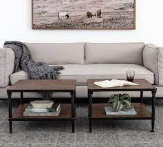 Burnette 27.5 cube storage coffee table. Juno 25 Square Reclaimed Wood Coffee Table Pottery Barn