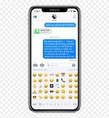 This is our new notification center. Iphone X Redesign Iphone X Emoji Keyboard Hd Png Download 585x1024 4215882 Pngfind