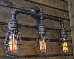 Vanity Light Edison Light Bathroom Lighing Industrial Vanty Lighing Wall Light Industrial Lighting Design Industrial Bathroom Lighting Steel Lighting