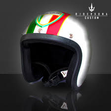 Italian Flag Vespa Shield Helmet