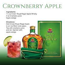 Crown royal apple mixers cinnamon flavored whiskey. Crownberry Apple Recipe Featuring Crown Royal Regal Apple Apple Drinks Apple Drinks Recipes Alcohol Drink Recipes