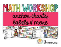 Math Workshop Anchor Charts And Labels
