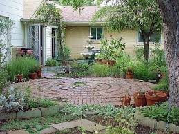 The New Labyrinth Side View Labyrinth Garden Prayer Garden Backyard Landscaping