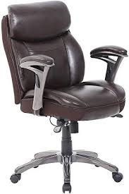 New Serta Smart Layers Siena Bonded Leather Mid Back Managerial Chair Brown Furniture 224 96 From Top Store Wouldtops In 2020 Ergonomic Chair Bonded Leather Chair