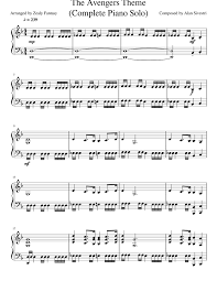 Print And Download In Pdf Or Midi The Avengers Theme Complete Piano Solo All Done By Hear I Hope You Ll Enjoy Avengers Theme Piano Songs Piano Sheet Music