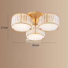 Inspired by art deco commercial lights, it features a distinctive shade of. 3 5 Lighting Round Crystal Shades Ceiling Light Cover Semi Flush Mount Rustic Living Room Golg