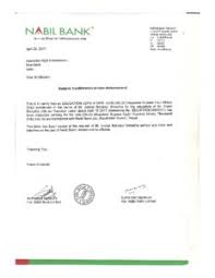 Sincere thanks to all staffs and employees of global ime bank internship program application congresswoman nita m. Loan Letter Verat