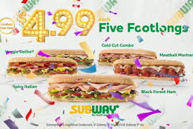 Darknut* five dollar foot long acoustic black metal! Forget Subway S 5 Footlong It S 4 99 For Now Ad Age