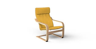 Poang Armchair Cover With Attached Neck Cushion Cover Beautiful Custom Slipcovers Comfort Works