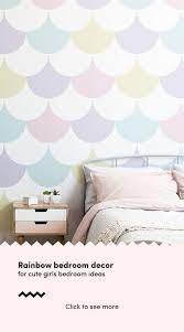 Pastel Pattern Geometric Wallpaper Mural Hovia Uk Wallpaper Bedroom Feature Wall Wallpaper Bedroom Girl Room